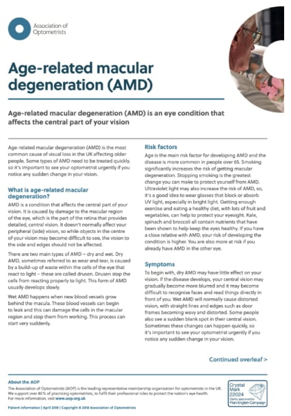 Age Related Macular Degeneration
