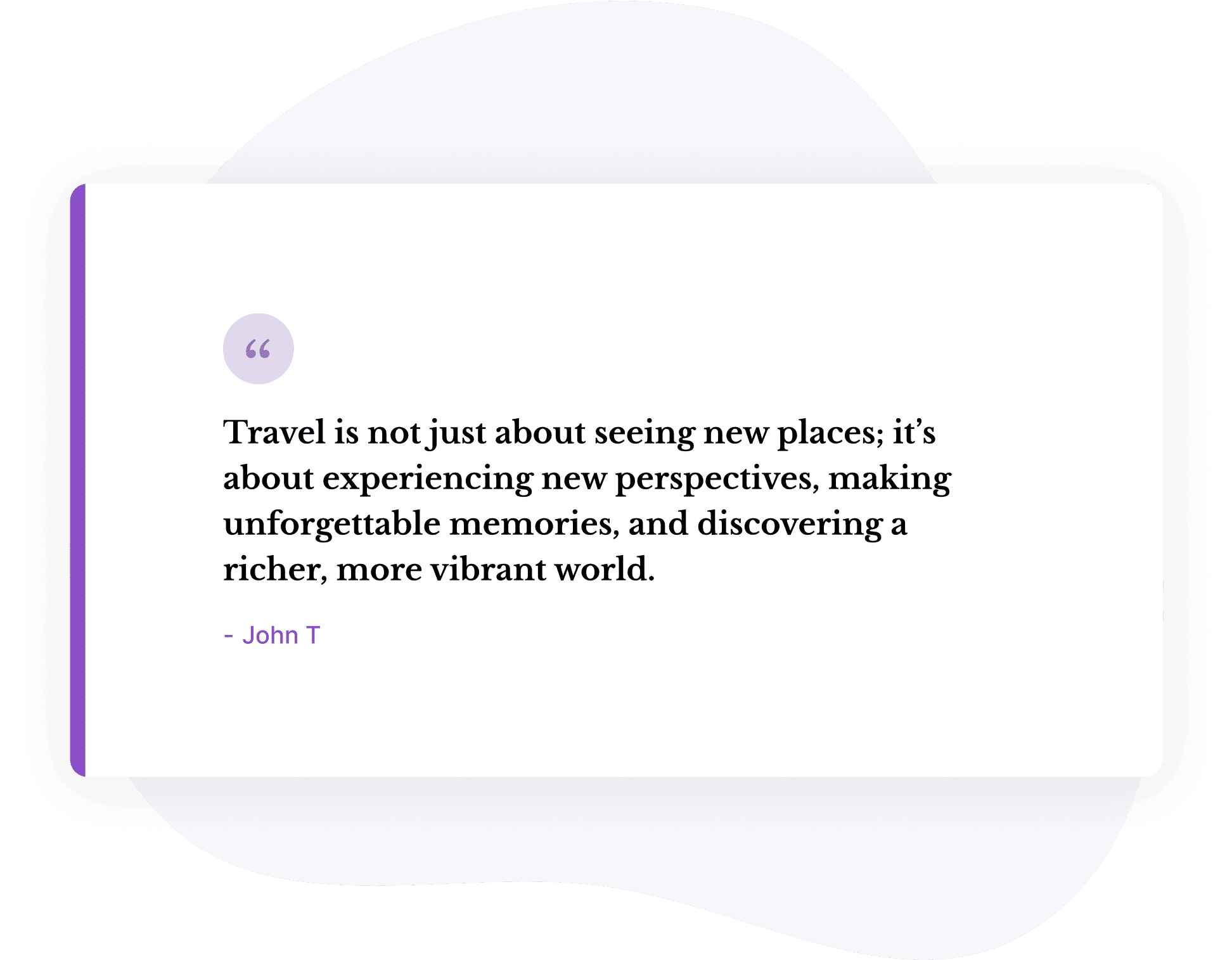 Block Quote Card